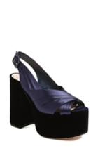 Women's Miu Miu Slingback Platform Sandal Us / 36eu - Blue