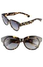 Women's Salt Bobbi 53mm Cat Eye Polarized Sunglasses - Blonde Havana