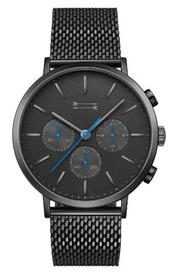 Men's Uri Minkoff Griffith Mesh Strap Watch, 43mm