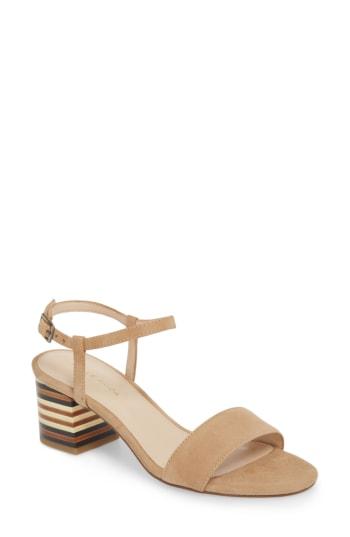 Women's Pelle Moda Alicia Block Heel Sandal .5 M - Brown