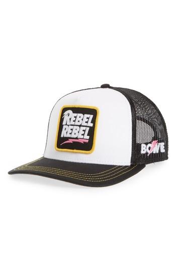 Men's American Needle Valin Bowie Rebel Rebel Trucker Hat - Black