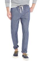 Men's J.crew Chambray Drawstring Pants X 30 - Blue