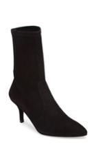 Women's Stuart Weitzman Cling Stretch Bootie .5 M - Black