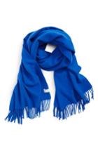 Women's Rag & Bone Classic Wool Scarf, Size - Blue