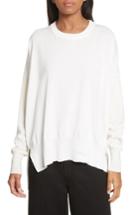 Women's Mm6 Maison Margiela Satin Back Pullover - White