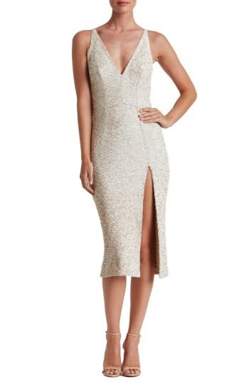 Women's Dress The Population Camilla Sequin Dress - Ivory