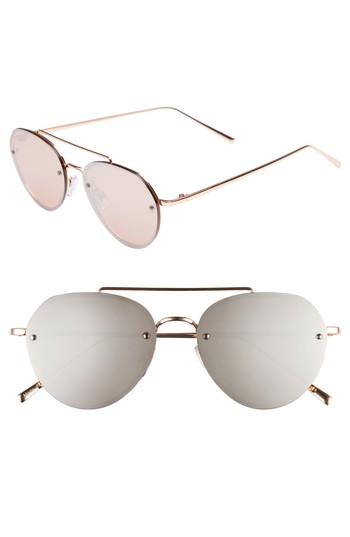 Women's Bp. Gradient Aviator Sunglasses - Rose / Gold