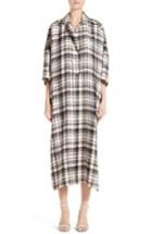 Women's Victor Alfaro Plaid Silk Shirtdress