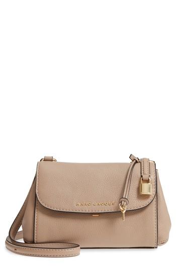 Marc Jacobs Mini The Boho Grind Leather Shoulder Bag - Grey