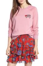 Women's Rebecca Minkoff Girl Gang Sweatshirt, Size - Pink