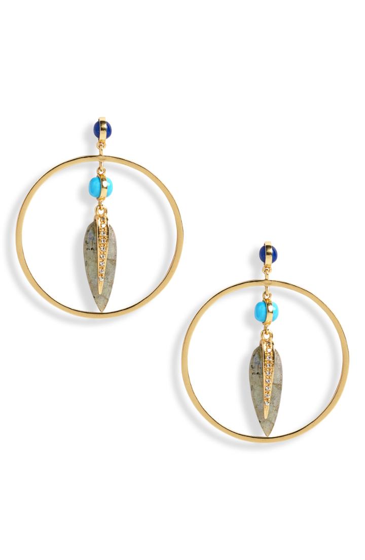 Women's Sole Society Frontal Hoop Earrings