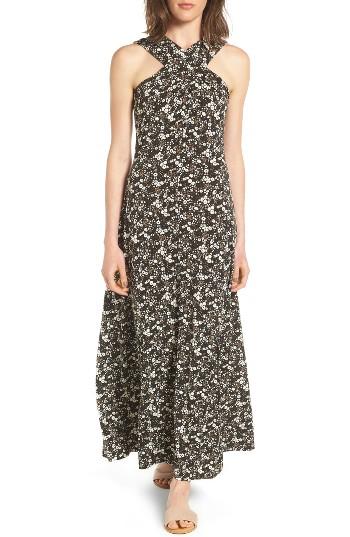 Women's Michael Michael Kors Brooks Cross Neck Maxi Dress