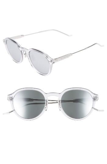 Men's Dior Homme Motion 2 50mm Sunglasses - Crystal/ Silver Mirror