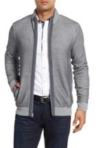Men's Robert Graham Conboy Classic Fit Zip Sweater - Grey