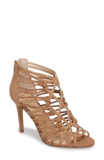 Women's Vince Camuto Joshalan Strappy Cage Sandal M - Beige