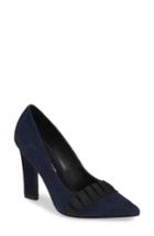 Women's Donald Pliner Grace Ruffle Pump M - Blue