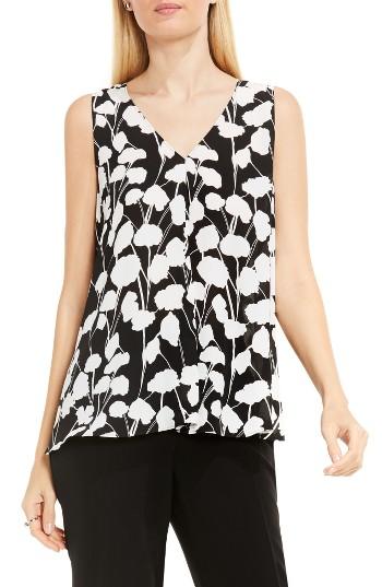 Women's Vince Camuto Elegant Blossom Tank - Black