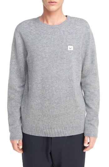 Men's Acne Studios Logo Patch Wool Pullover