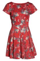 Women's French Connection Kioa Fit & Flare Dress - Red