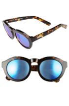 Women's Diff Dime 48mm Retro Sunglasses - Tortoise/ Blue