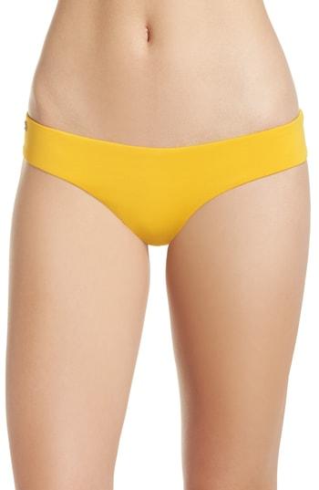 Women's Maaji Mellow Yellow Sublime Leaf Reversible Bikini Bottoms - Yellow
