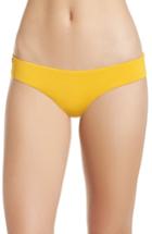 Women's Maaji Mellow Yellow Sublime Leaf Reversible Bikini Bottoms - Yellow