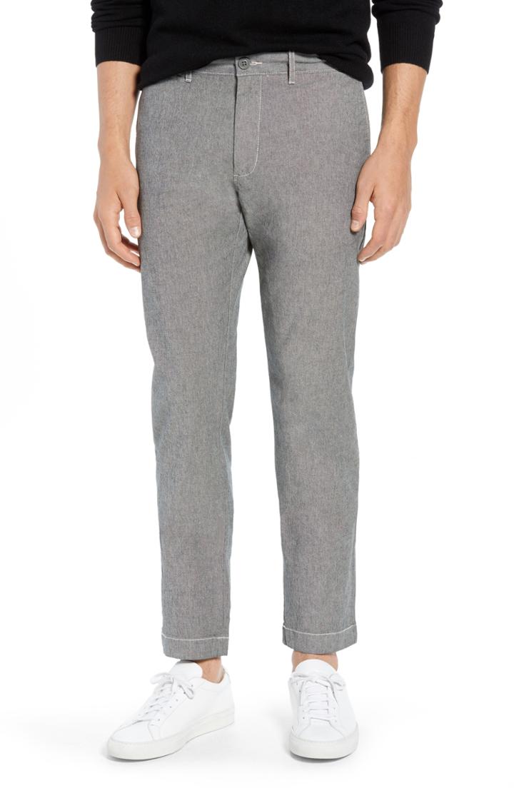Men's J.crew 484 Slim Fit Stretch Chambray Pants