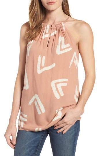 Women's Lucky Brand Tie Back Batik Tank
