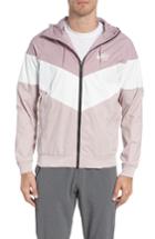 Men's Nike Windrunner Wind & Water Repellent Hooded Jacket - Pink