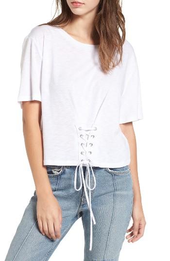 Women's Socialite Corset Tee - White