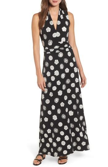 Women's Vince Camuto Botanical Tropics Halter Maxi Dress - Black