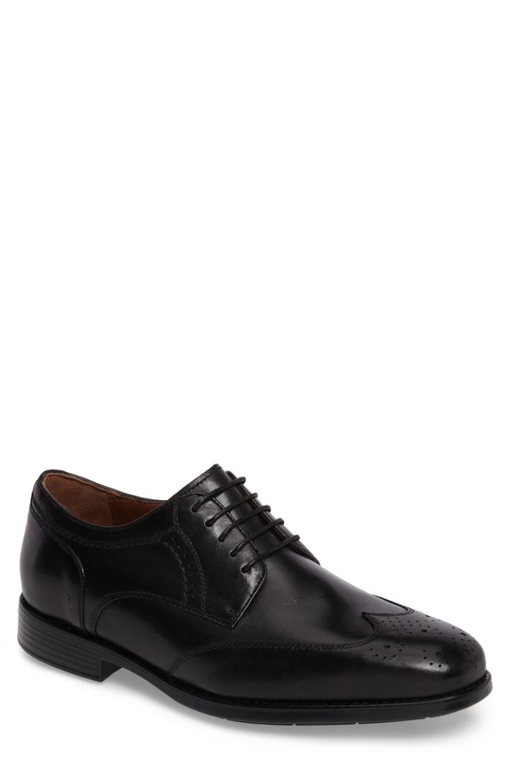 Men's Johnston & Murphy Branning Waterproof Wingtip M - Black