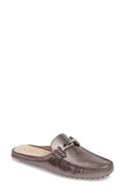 Women's Tod's Gommino Double-t Loafer Mule Us / 36eu - Metallic