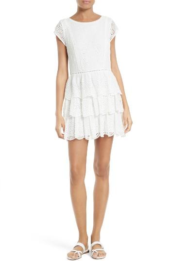 Women's Joie Altha Eyelet Silk Dress