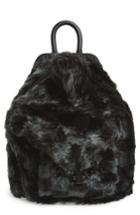 Kendall + Kylie Koenji Faux Fur Backpack - Black