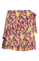 Women's The Fifth Label Reunion Floral Print Wrap Skirt, Size - Pink
