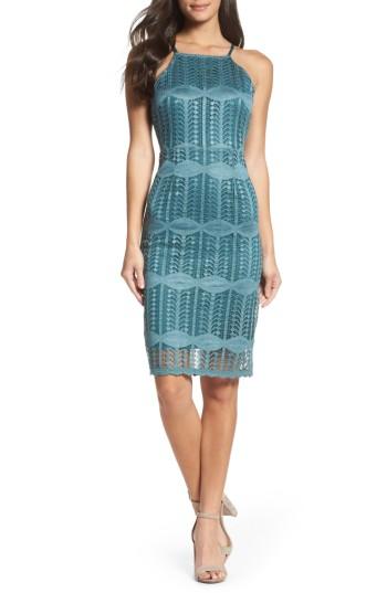 Women's Nsr Lace Halter Midi Dress