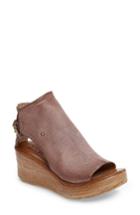 Women's A.s. 98 Nathan Platform Wedge Sandal .5us / 36eu - Purple
