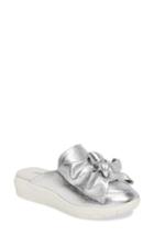 Women's Jeffrey Campbell Tibow Platform Slide Sneaker .5 M - Metallic