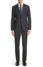 Men's Emporio Armani M-line Trim Fit Plaid Wool Suit