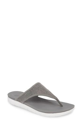 Women's Fitflop Uberknit Flip Flop M - Grey