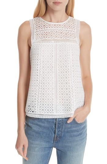 Women's Joie Esrel Lace Top - White