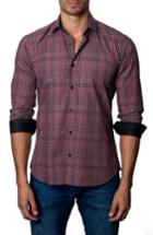 Men's Jared Lang Plaid Sport Shirt, Size - Red