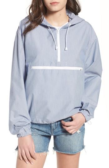Women's Thread & Supply Stark Stripe Anorak - Blue