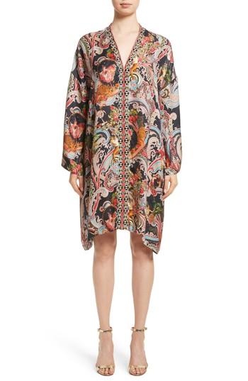 Women's Etro Print Caftan Dress Us / 38 It - Black