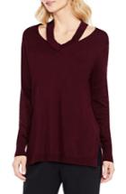 Women's Vince Camuto Cutout Neck Sweater - Red