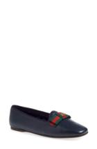 Women's Gucci 'gallipoli' Smoking Flat Us / 38eu - Blue