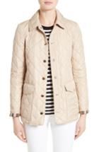 Women's Burberry Westbridge Quilted Jacket, Size - Beige