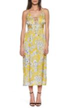 Women's Bardot Karina Lace-up Midi Dress - Yellow
