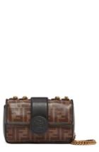 Fendi Mini Logo Canvas Crossbody Bag -